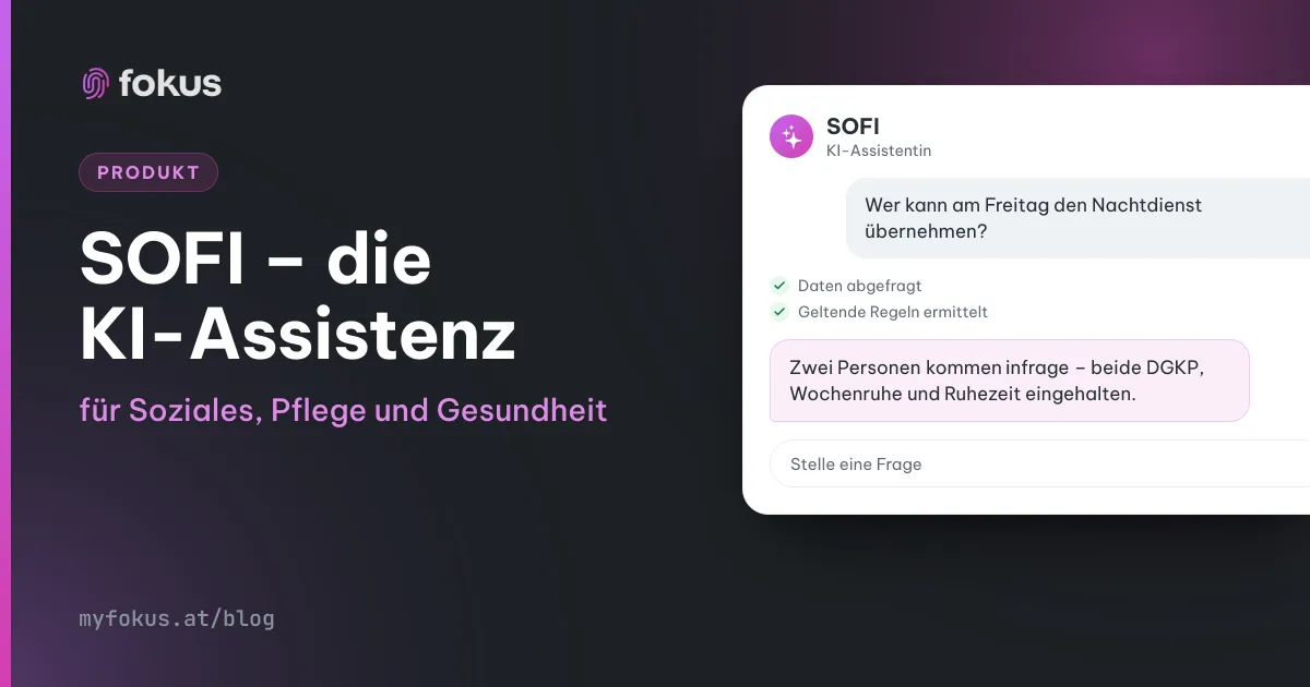 Titelbild: SOFI, die KI-Assistentin von Fokus, beantwortet im Chat eine Frage